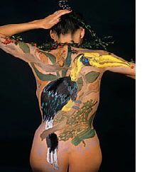 bodypainting farbe