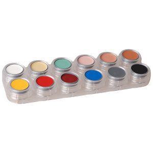 Creme Make up Palette mit den wichtigsten SFX Grundfarben